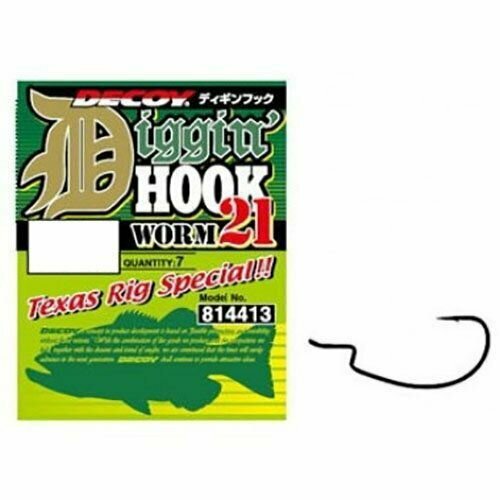 Крючок Decoy Worm 21 Digging Hook #2/0