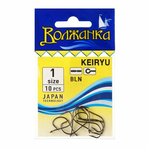фото Крючки "волжанка" keiryu № 1, 10 шт volzhanka