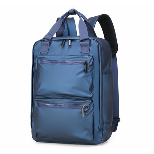 фото Рюкзак мужской синий нейлон m-trend