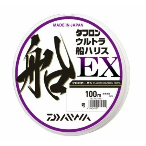 фото Daiwa, леска флюорокарбон toughron ultra fune harisu ex, 100м, №6