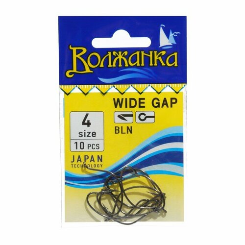 фото Крючки "волжанка" wide gap № 4, 10 шт volzhanka