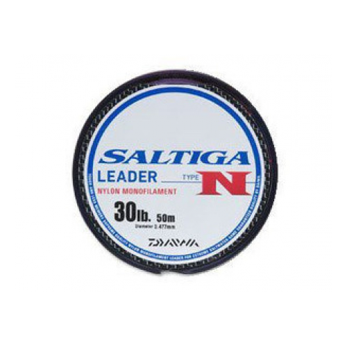 леска шок лидер daiwa saltiga nylon leader 50м 50lb Daiwa, Монолеска SG Leader Type-N 30м, 170Lb