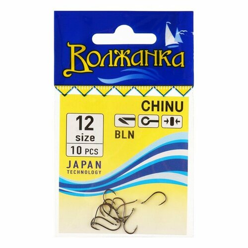 фото Волжанка крючки "волжанка" chinu №12, 10 шт volzhanka