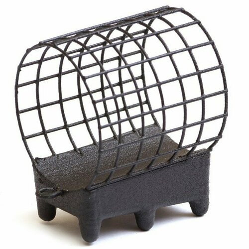 фото Груз-кормушка металлическая x-feeder me grunt m grid, цвет matt black, 60 г, 28 мл