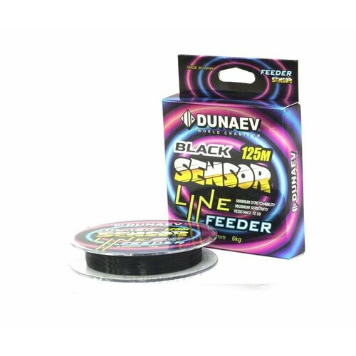 фото Леска dunaev super sensor feeder (black) 125м 0.235мм 5кг