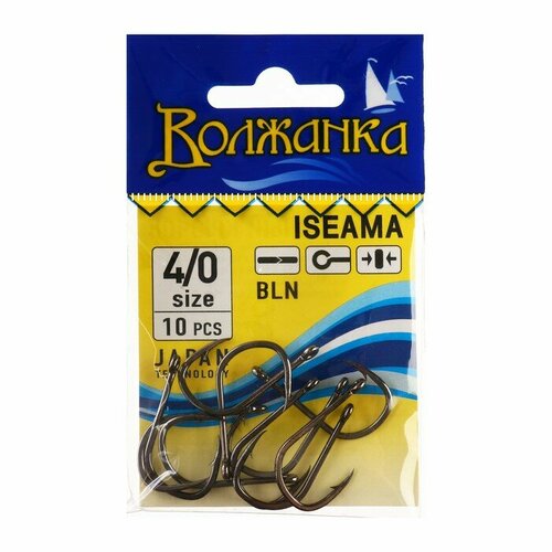 фото Крючки "волжанка" iseama № 4/0, 10 шт volzhanka