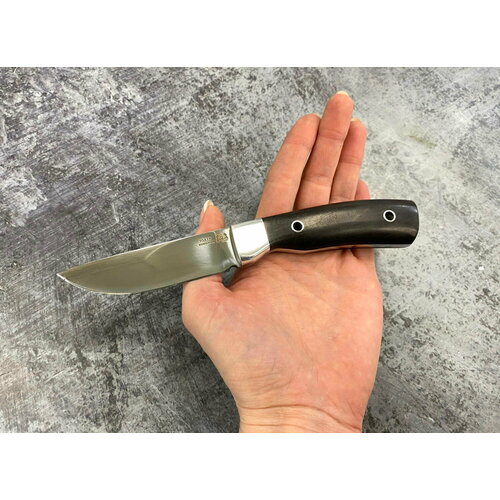 Нож Белка цельнометаллический, 95х18, черный граб