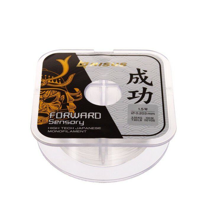 фото Леска NISUS FORWARD Sensory, диаметр 0.203 мм, тест 3.55 кг, 100 м, прозрачная