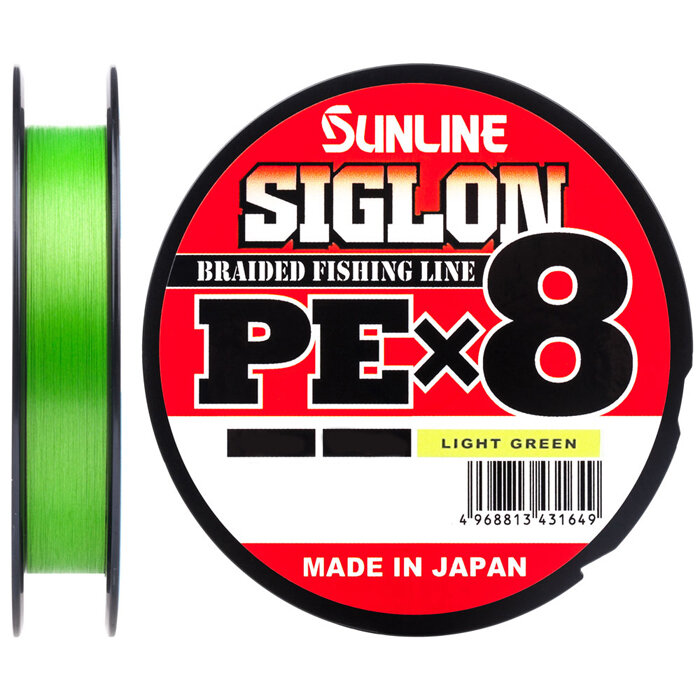 Шнур Sunline SIGLON PE X8 150м Light Green # 0.8 (12Lb)