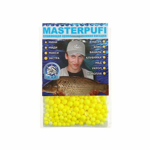 фото Насадка пенопластовые шарики, вкус мёд, цвет жёлтый три кита
