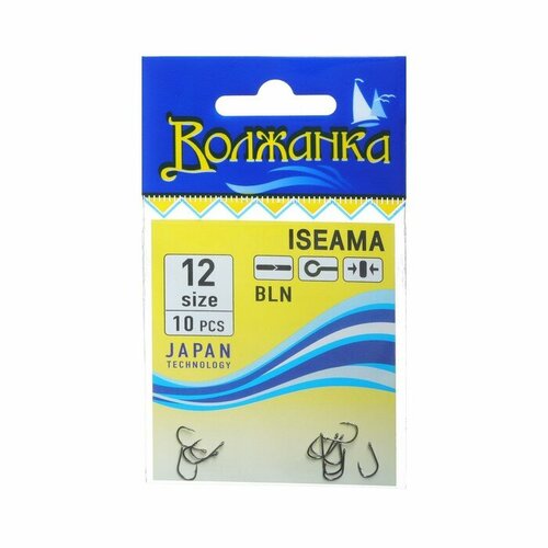 фото Крючки "волжанка" iseama №12, 10 шт volzhanka