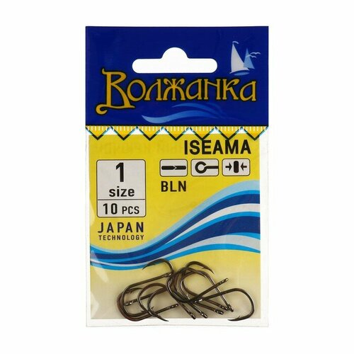 фото Крючки "волжанка" iseama № 1, 10 шт volzhanka