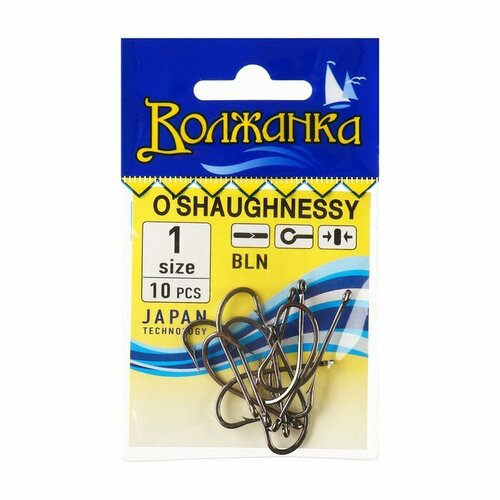 фото Крючки волжанка o`shaughnessy № 1, 10 шт volzhanka