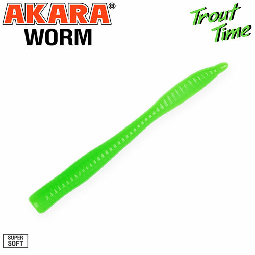 Силиконовая приманка Akara Trout Time WORM 3 Cheese (10 шт)