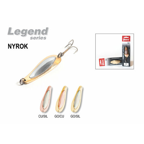 блесна колебалка akara legend nyrok со вставкой 75 мм 23 гр go cu Блесна колебалка Akara Legend Nyrok со вставкой 75 мм 23 гр. Go(Cu)