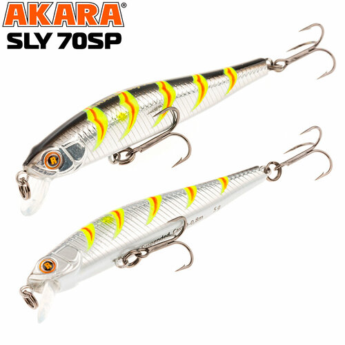 фото Воблер akara sly 70sp 5 гр. (3/17 oz 2,8 in) a106