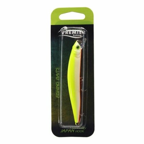 воблер premier minnow pro цвет 010 8 3 гр l 90 мм 0 4 1 2 м плавающий pr m90 010 1 Воблер PREMIER Minnow-pro, 90 мм, 8.3 г, минноу, плавающий (0.4-1.2 м), цвет 006 (PR-M90-006/1)