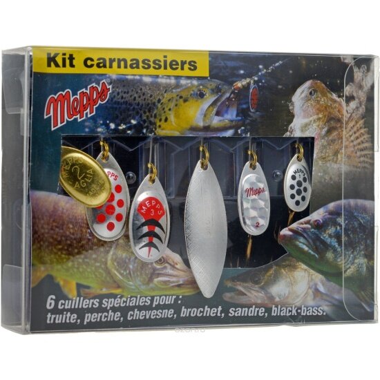 Набор вращихся блесен Mepps Kit Carnassier 2005 6 шт.