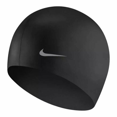 Шапочка для плавания детская NIKE Solid Silicone Youth, TESS0106001, черный, силикон