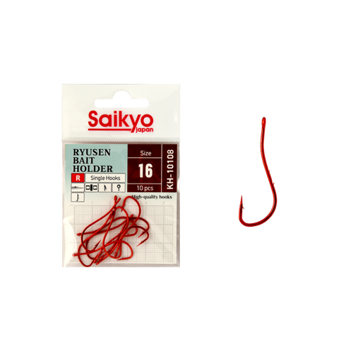 фото Крючки saikyo kh-10108 r bn ryusen bait holder №16 (10 шт.) kh-10108r16-10