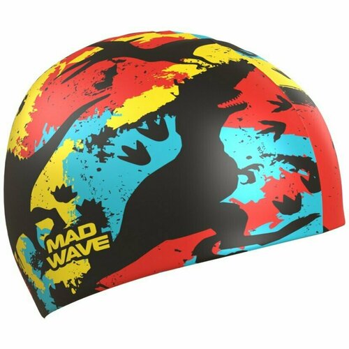 Силиконовая шапочка Madwave JURASSIC (UNI, Ассорти цветов)