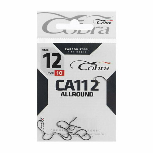фото Крючки allround, серия ca112, № 12, 10 шт. cobra