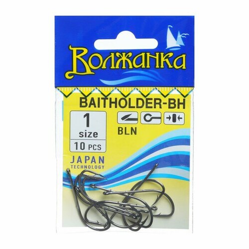 фото Крючки "волжанка" baitholder-bh № 1, 10 шт volzhanka