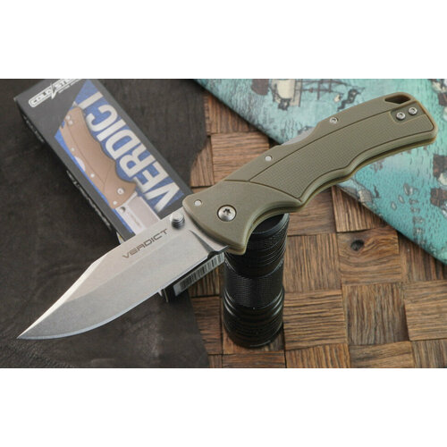 фото Складной нож cold steel verdict flat dark earth gfn