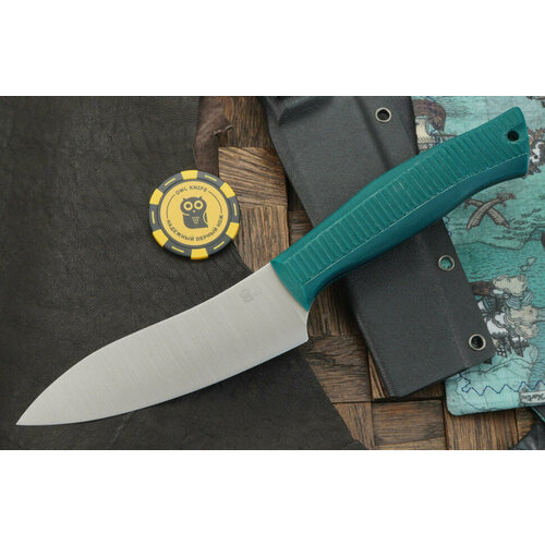 Нож Owl Knife Canadian, сталь Elmax, рукоять микарта изумруд