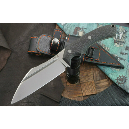 фото Нож ульданов фокс, сталь bohler m390, рукоять карбон