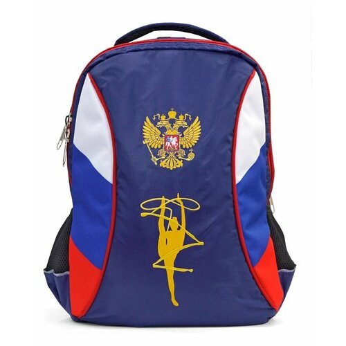 фото Рюкзак для гимн. с вышив.(ткань п/э, герб, син) 222 l ru variant