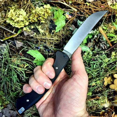 фото Складной пчак-05, сталь d2, рукоять g10 handmade