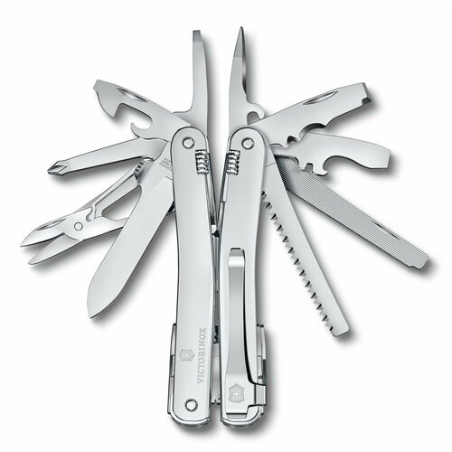 Мультитул Victorinox SwissTool Spirit MX Clip (3.0224. MKB1) 105мм, 24 функций, серебристый, подарочная коробка