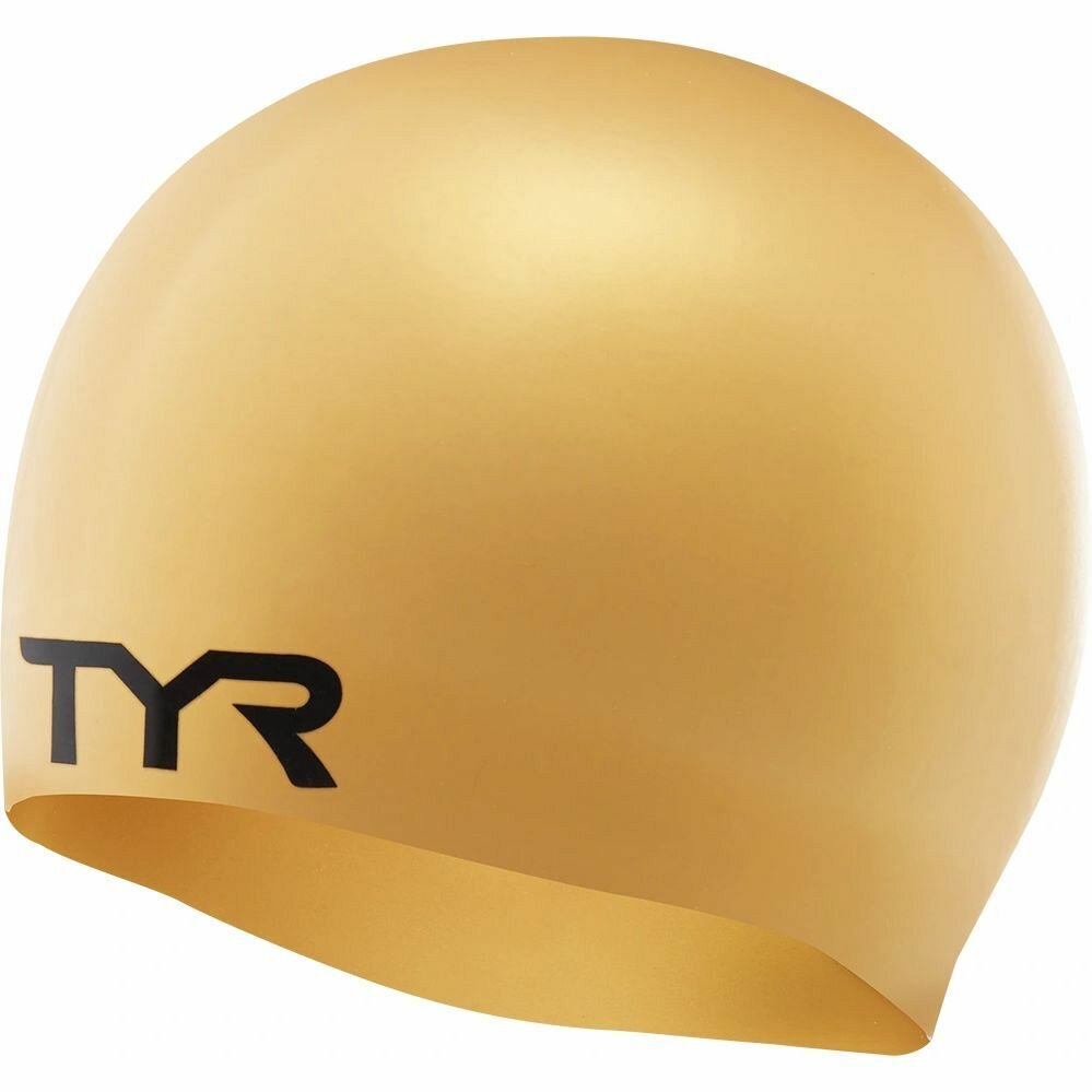 Шапочка для плавания TYR Wrinkle Free Silicone Cap (710 Желтый, O/S)