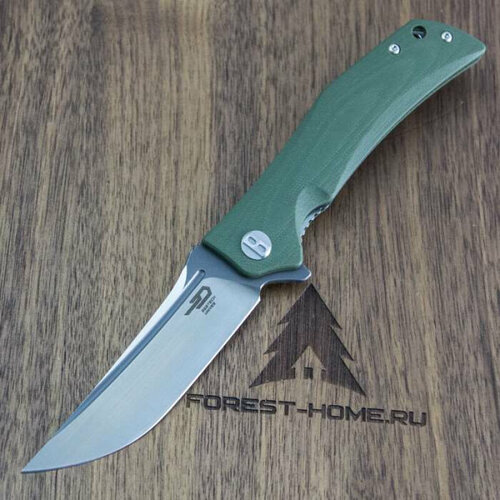 Bestech Складной нож Scimitar сталь D2 Gray/Satin, рукоять Army Green G10 (BG05B-2)