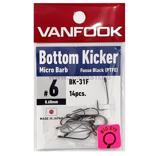 фото Vanfook крючки vanfook bk-31f #6 fusso black