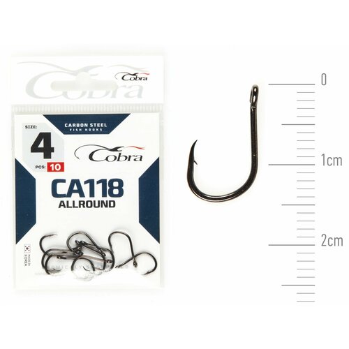 фото Крючки cobra allround сер. ca118 разм. 004 10шт.