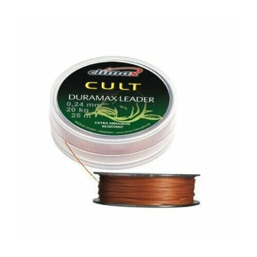 фото Плетеный шок лидер climax cult duramax leader 20м /0,30мм (коричневый)