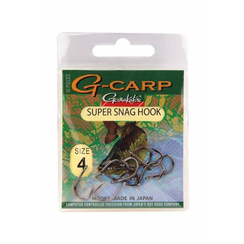 фото Крючки gamakatsu g-carp super snag size 4