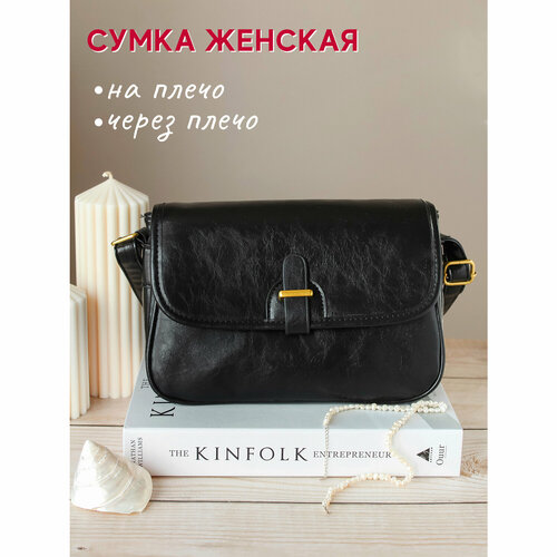 фото Сумка , фактура гладкая, черный а.в