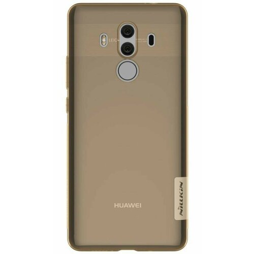 Накладка силиконовая Nillkin Nature TPU Case для Huawei Mate 10 Pro прозрачно-золотистая