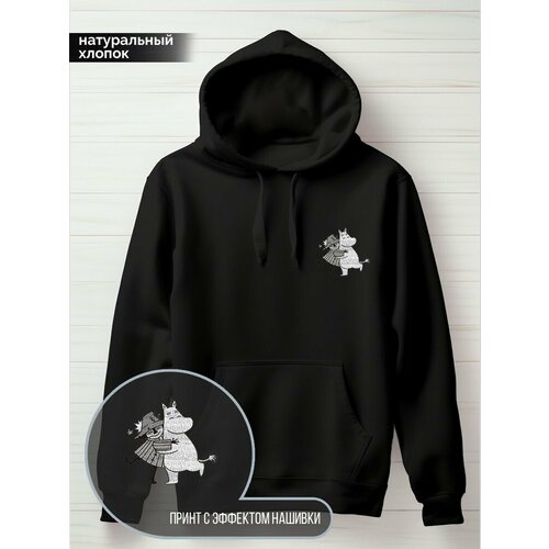 фото Худи hypnotica, размер m, черный