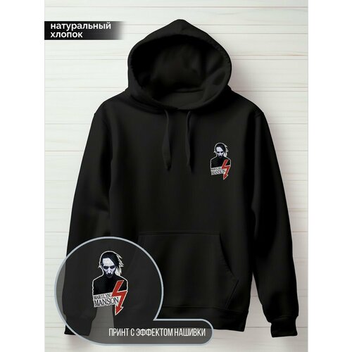 фото Худи hypnotica, размер m, черный