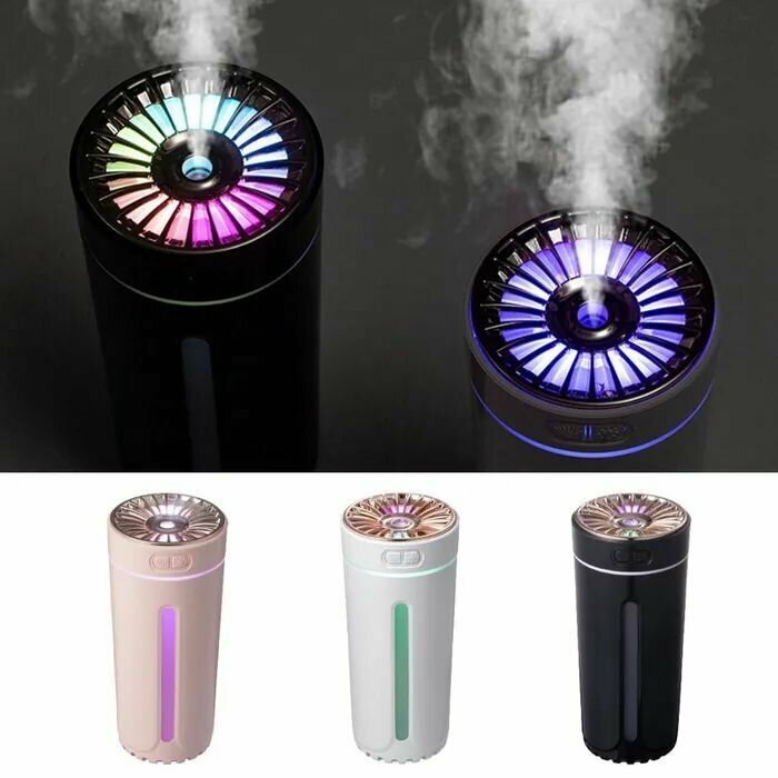 Увлажнитель воздуха для автомобиля / дома USB AROMA HUMIDIFIER черный два режима, с подсветкой - фотография № 8