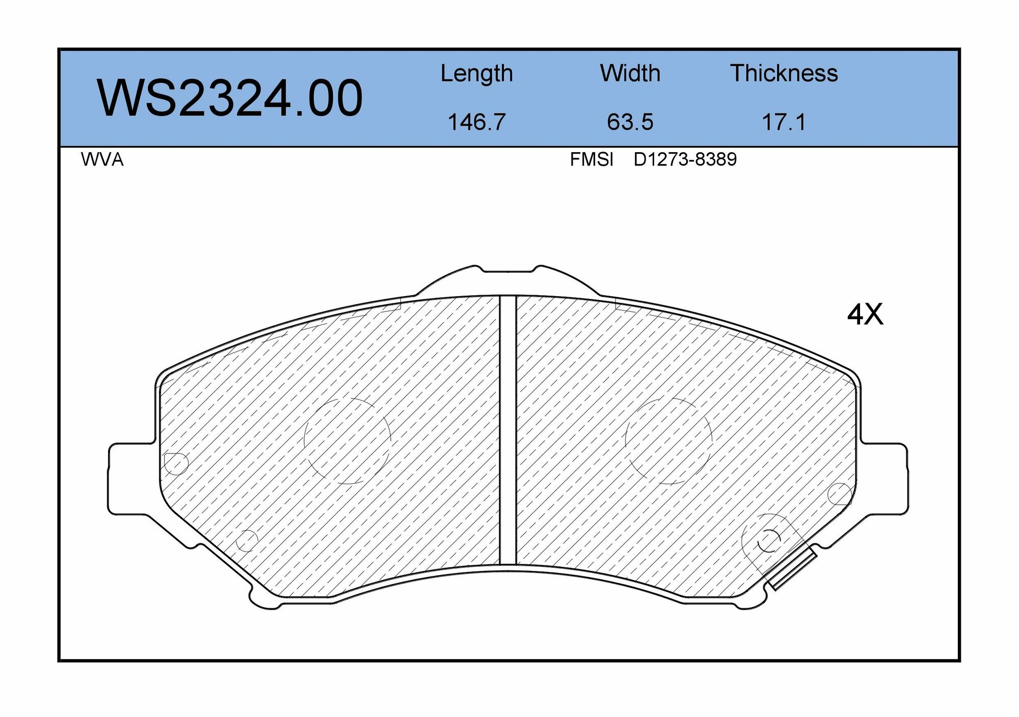 Колодки тормозные дисковые передние CHRYSLER GRAND VOYAGER V, DODGE NITRO, FIAT FREEMONT, JEEP WRANGLER III, LANCIA VOYAGER вэн, Volkswagen ROUTAN