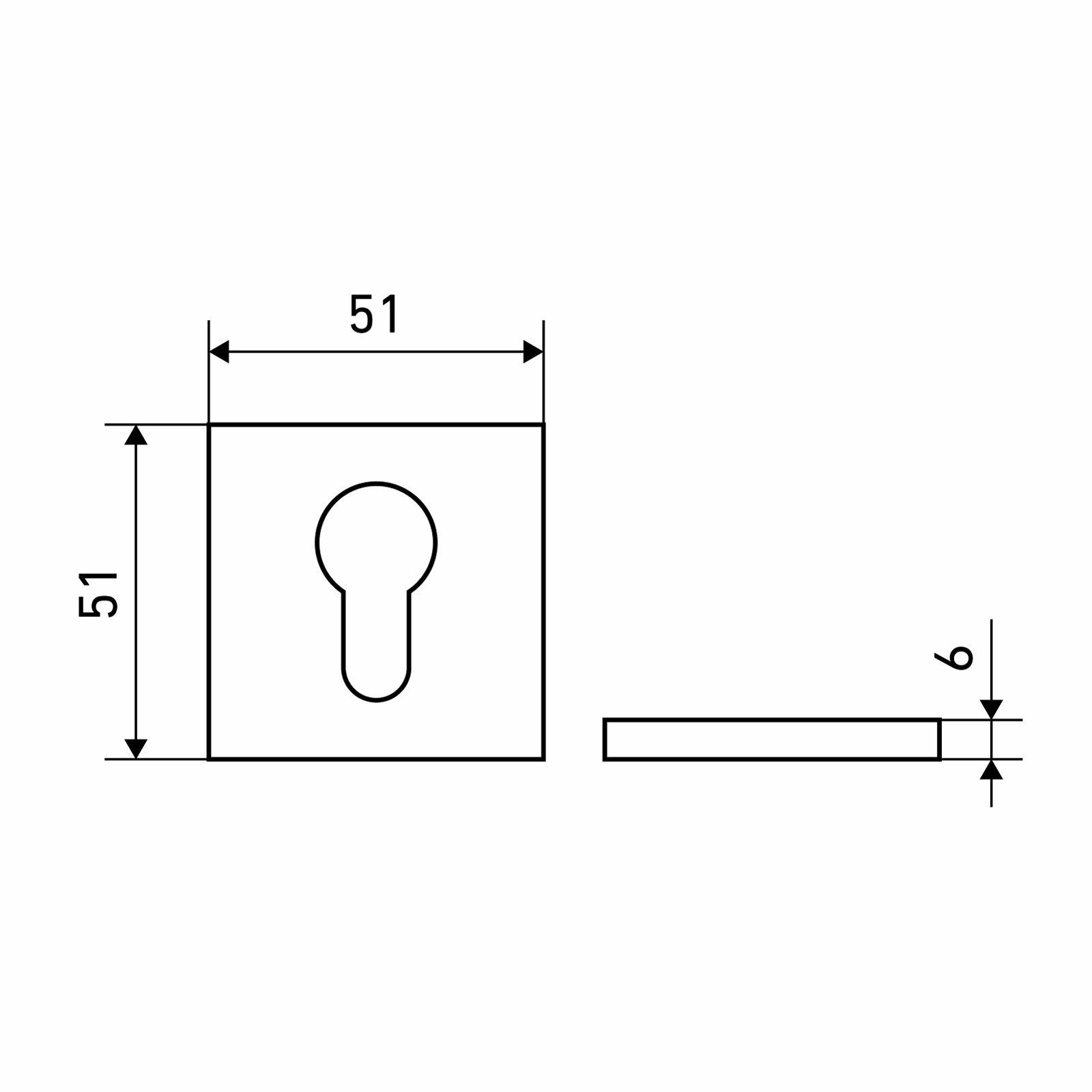 Комплект накладок дверных для цилиндрового механизма аллюр АРТ ET-S2 MBN (6240), графит - фотография № 4