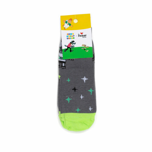 фото Носки st. friday размер 30-33, серый, зеленый