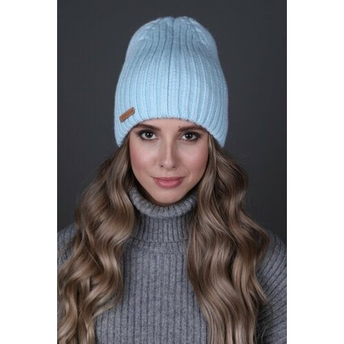 фото Шапка бини stigler, размер 48/54, голубой