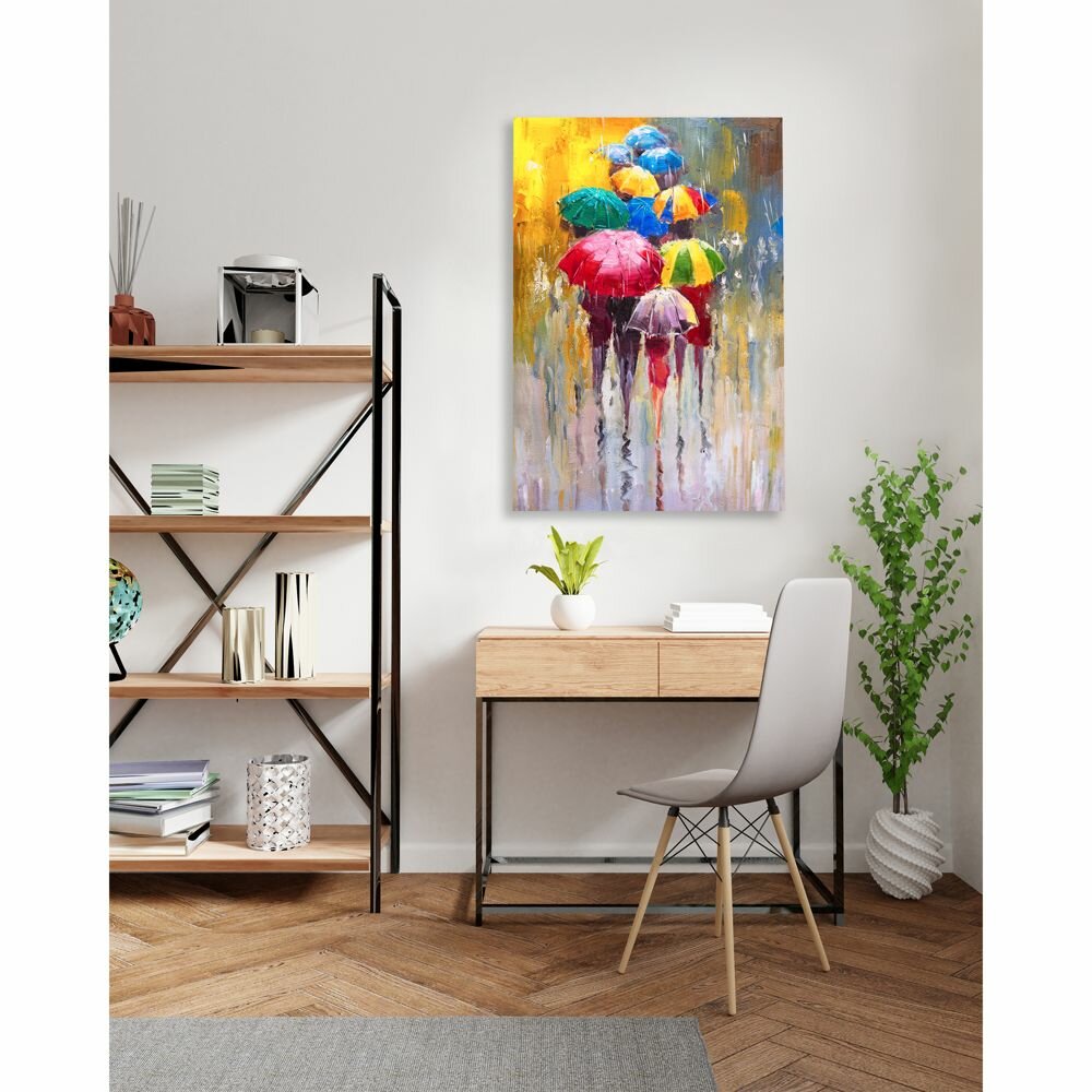 Картина на холсте Постер-лайн Зонты (мазки) 40x60 см - фото №2