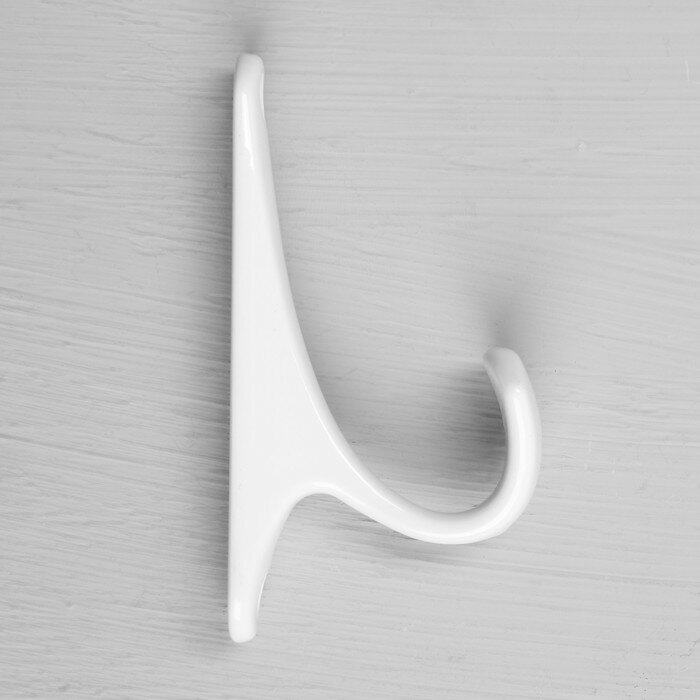 CAPPIO Крючок мебельный CAPPIO CLASSIC, однорожковый, цвет белый - фотография № 5